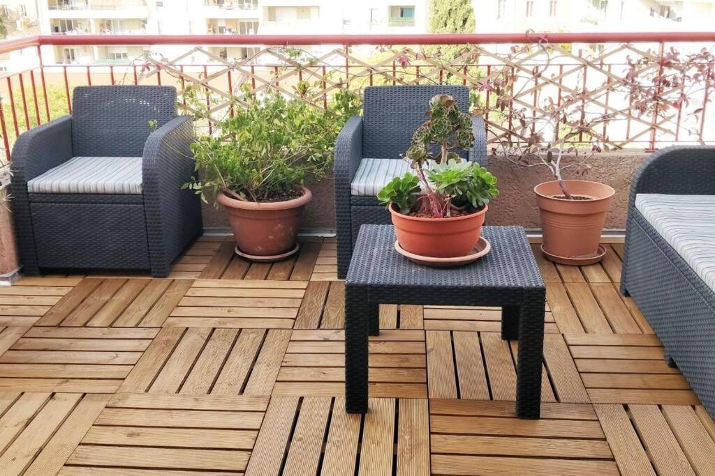 T3 Le Designer 4E-Terrasse-Climatisation & Netflix Apartment Marseille Ngoại thất bức ảnh